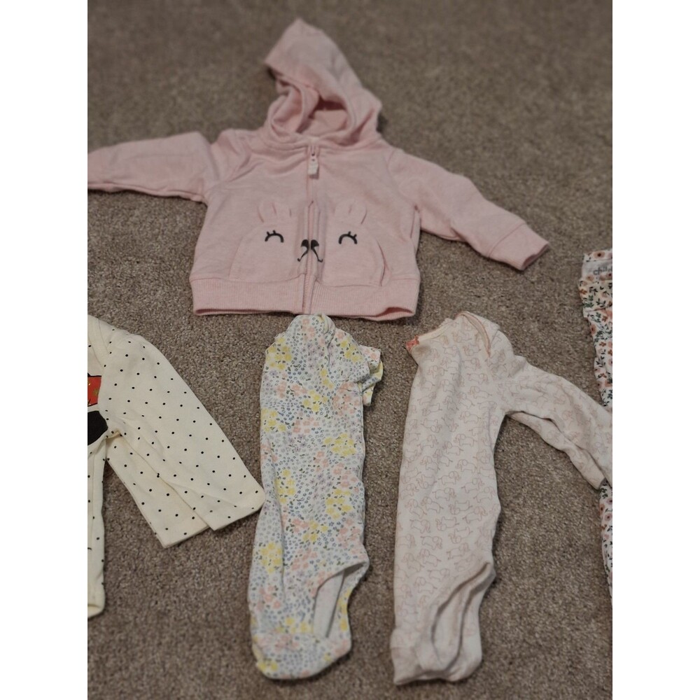 Baby One Piece Bundle Lot - Carter’s, Disney, Burt's Bees, Jumping Beans 0-3 Mon - Picture 10 of 16